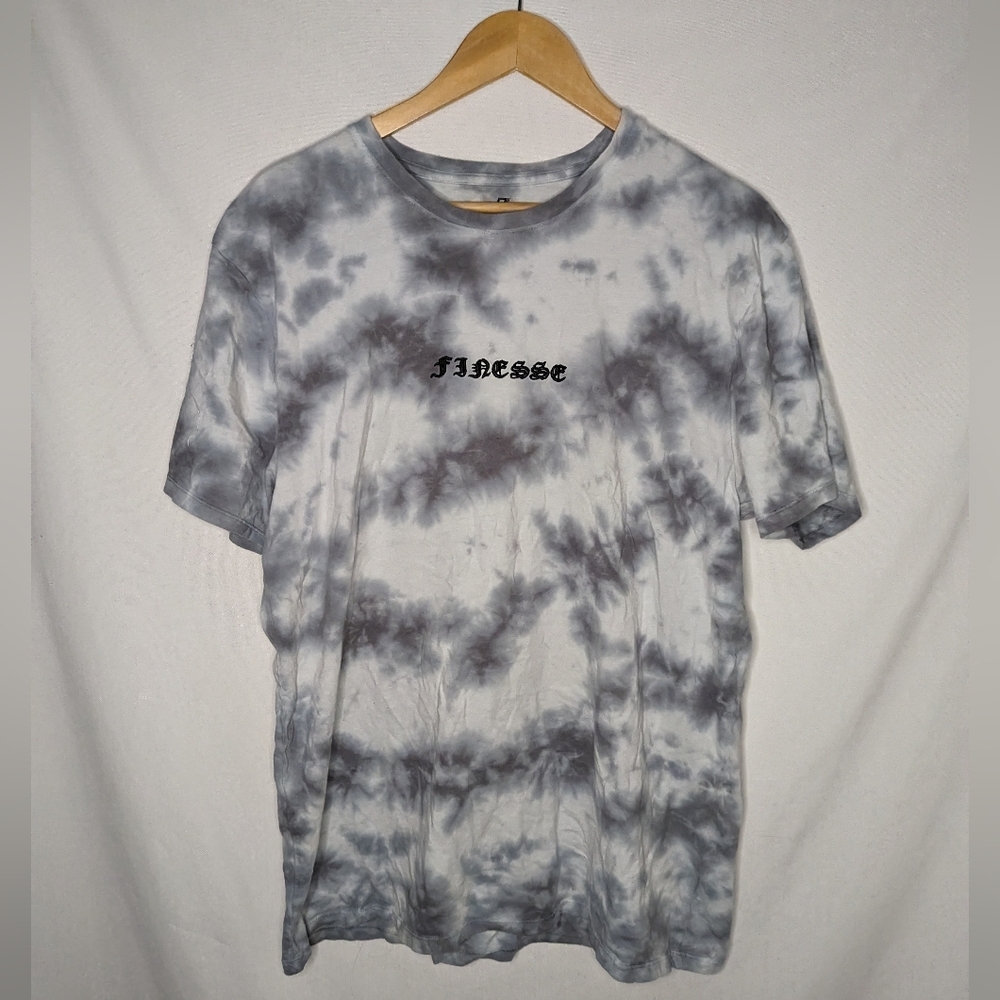 Upstanders Grey‎ and White Tie Dye Short Sleeve Tshirt Size XL